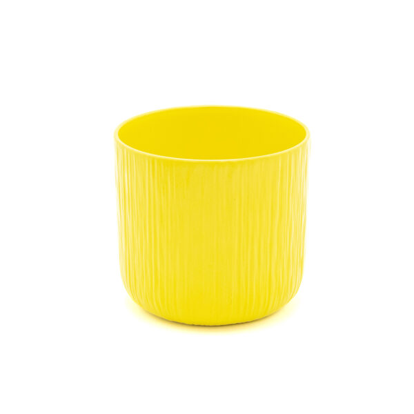 Edg Vaso piante tondo ceramica GEN Giallo