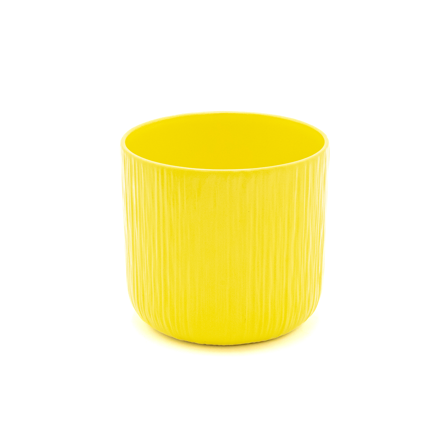 Edg Vaso piante tondo ceramica GEN Giallo