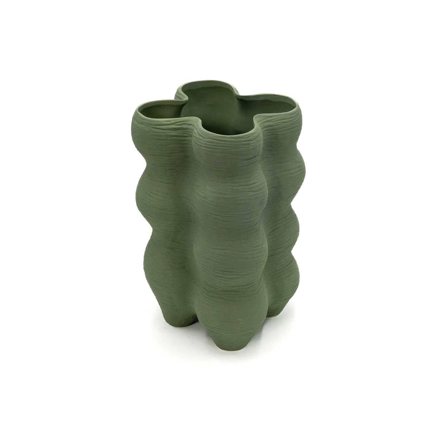 EDG Vaso Forme Tripode Ceramica Waterproof EDG Enzo De Gasperi