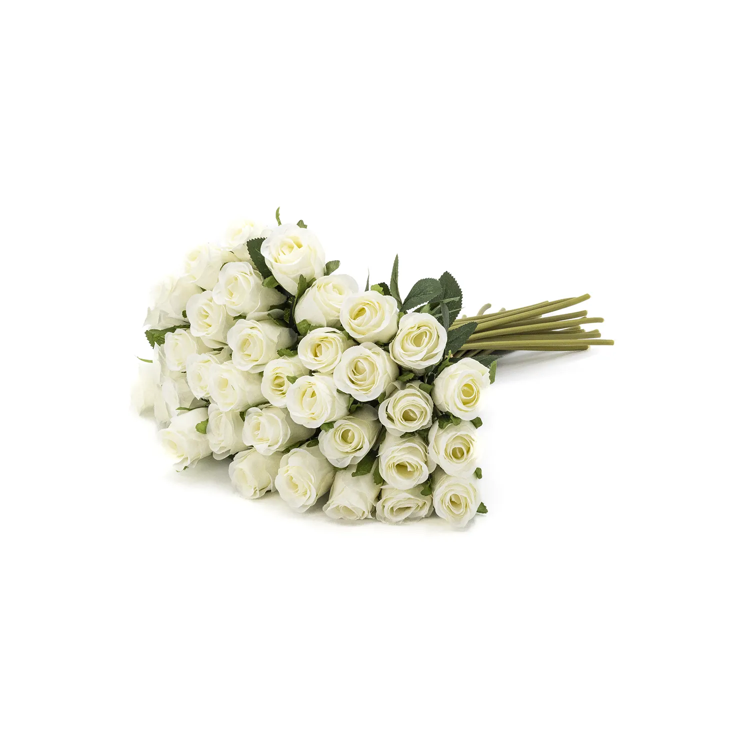 EDG Enzo De Gasperi Mazzo Rosa con Foglie H 40 Cm Bouquet 18 Fiori